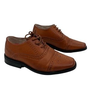 Joseph Allen Brown Wingtip Dress Shoe Loafers Size 11 Boy’s